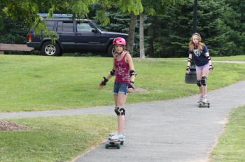 longboarding girls