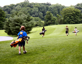 Walking the course