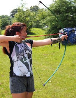 Archery at summer camp