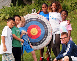 Kids at archery