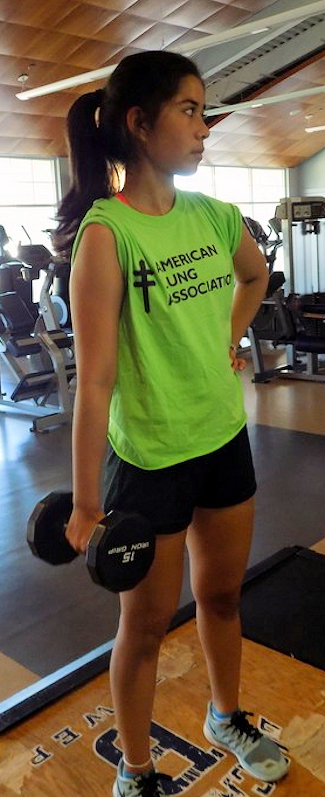 Girl at fitness