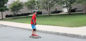 Longboarding at summer camp