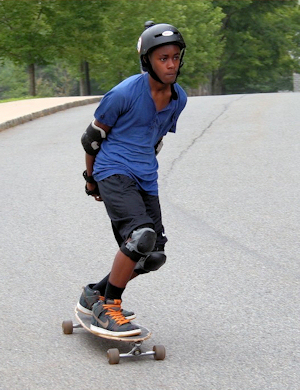 Long boarg at camp