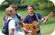 Staff Members play guitar