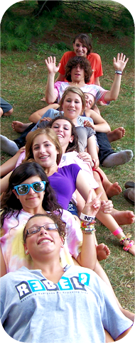 teenagers at camp