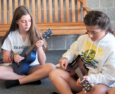 Ukulele at summer camp